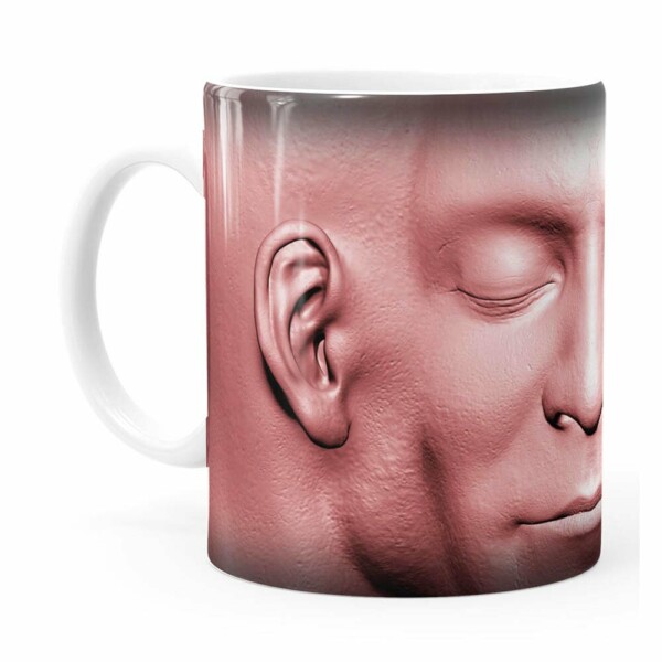 Caneca Cabeça De Zombie V02 Branca