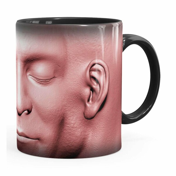 Caneca Cabeça De Zombie V02 Preta
