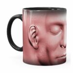 Caneca Cabeça De Zombie V02 Preta
