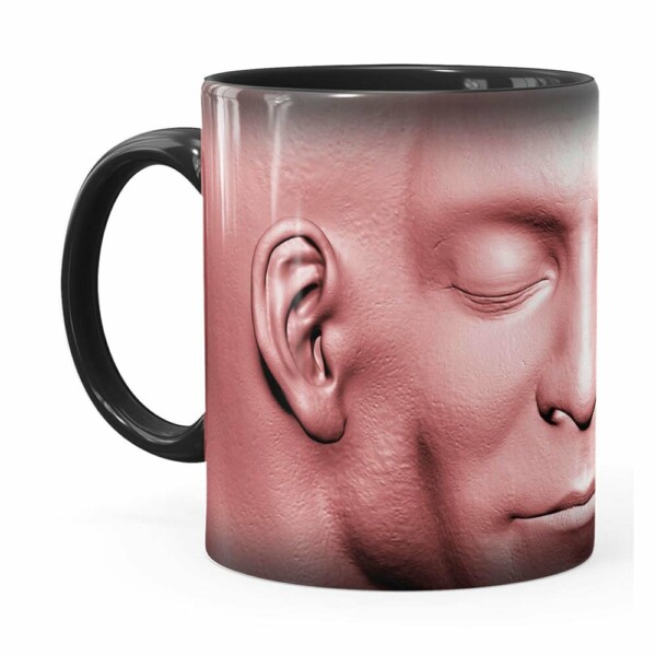 Caneca Cabeça De Zombie V02 Preta
