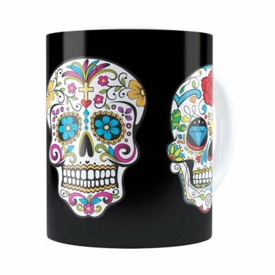 Caneca Caveiras Mexicanas V01 Branca