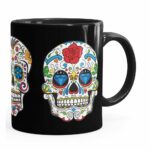 Caneca Caveiras Mexicanas V01 Preta