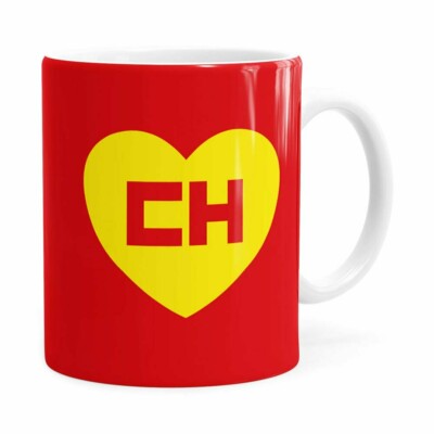 Caneca Chapolin Colorado Logo Branca