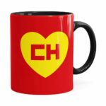 Caneca Chapolin Colorado Logo Preta