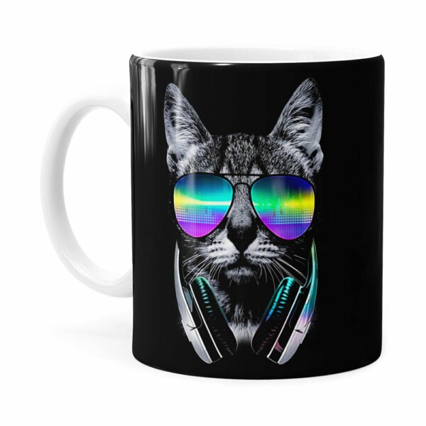 Caneca Deejay Cat V01 Branca