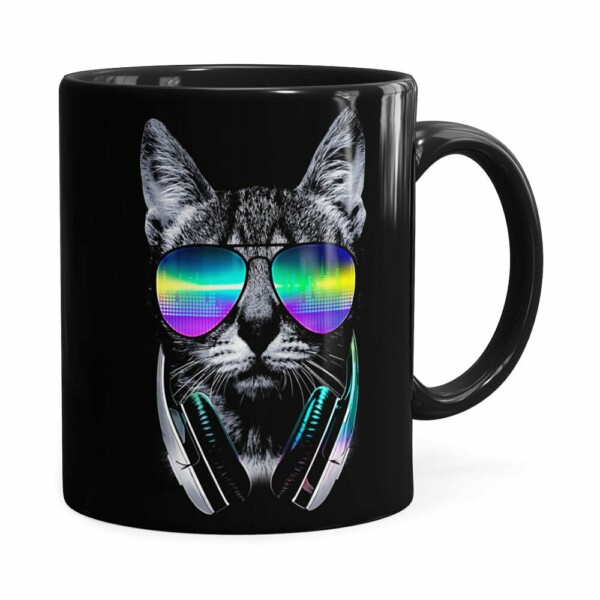 Caneca Deejay Cat V01 Preta