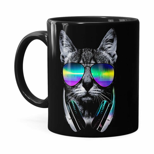 Caneca Deejay Cat V01 Preta