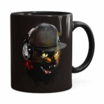 Caneca Deejay Cat V03 Preta