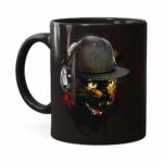 Caneca Deejay Cat V03 Preta