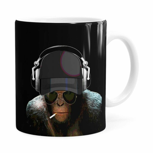 Caneca Deejay Monkey Branca