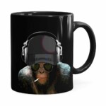 Caneca Deejay Monkey Preta