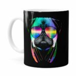 Caneca Deejay Pug V01 Branca