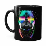 Caneca Deejay Pug V01 Preta