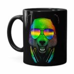 Caneca Deejay Urso Panda Preta