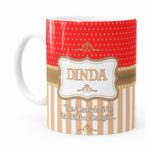 Caneca Dinda Ser Madrinha é Branca