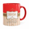 Caneca Dinda Ser Madrinha é Vermelha