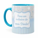 Caneca Dindo Principe Cute Azul Claro