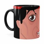 Caneca Do Rambo V01 Porcelana Preta