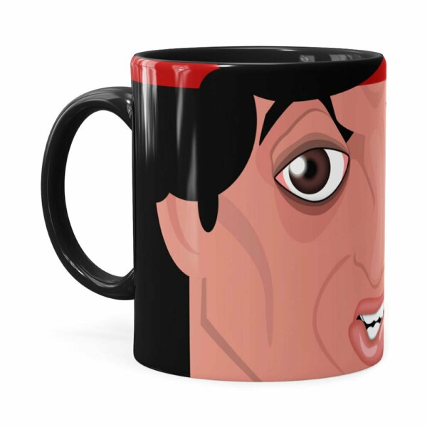 Caneca Do Rambo V01 Porcelana Preta