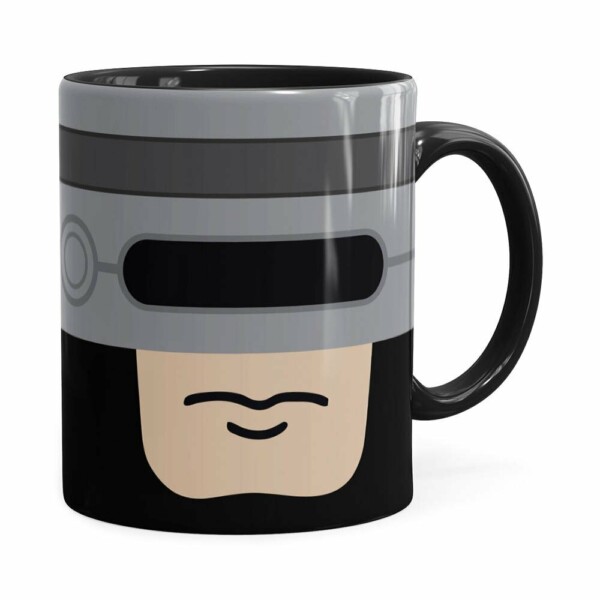 Caneca Do Robocop Preta