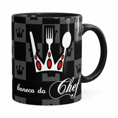 Caneca Exclusiva Do Chef Preta