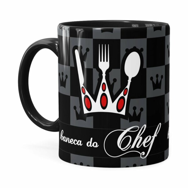 Caneca Exclusiva Do Chef Preta