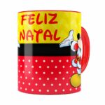 Caneca Feliz Natal Do Mickey Vermelha