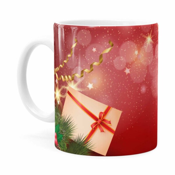Caneca Feliz Natal Feliz Ano Novo V01 Branca