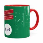 Caneca Feliz Natal Feliz Ano Novo V02 Vermelho