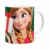 Caneca Feliz Natal Frozen Anna V02 Branca