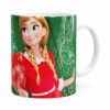 Caneca Feliz Natal Frozen Anna V03 Branca