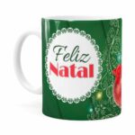 Caneca Feliz Natal Frozen Anna V03 Branca