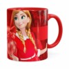 Caneca Feliz Natal Frozen Anna V04 Vermelha