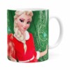 Caneca Feliz Natal Frozen Elsa V04 Branca