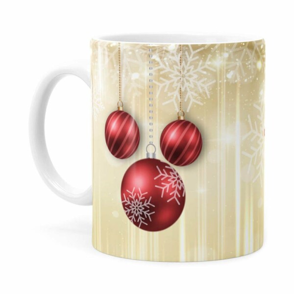 Caneca Feliz Natal V01 Branca