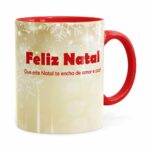 Caneca Feliz Natal V01 Vermelha