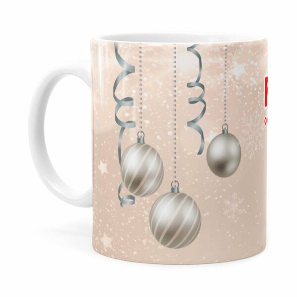 Caneca Feliz Natal V02 Branca