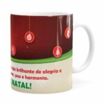 Caneca Feliz Natal V04 Branca