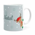 Caneca Feliz Natal V05 Branca
