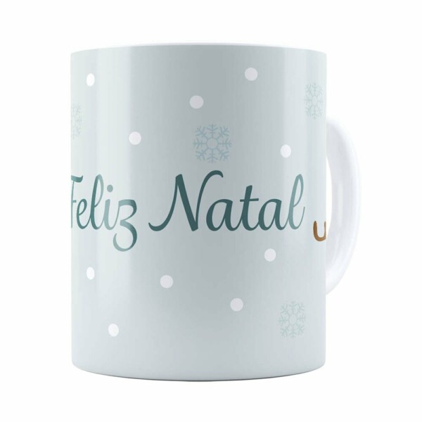 Caneca Feliz Natal V05 Branca