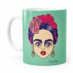 Caneca Frida Kahlo Arte Branca
