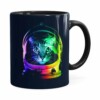 Caneca Gato Astronauta Preta