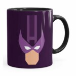 Caneca Gavião Arqueiro Anime Preta