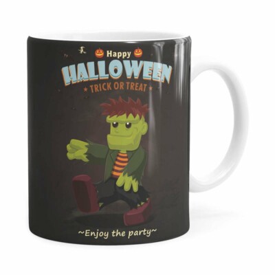 Caneca Halloween Dia Das Bruxas V01 Branca