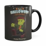 Caneca Halloween Dia Das Bruxas V01 Preta