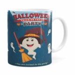 Caneca Halloween Dia Das Bruxas V02 Branca