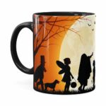 Caneca Halloween Dia Das Bruxas V03 Preta