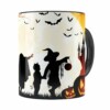 Caneca Halloween Dia Das Bruxas V03 Preta