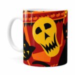 Caneca Halloween Dia Das Bruxas V04 Branca