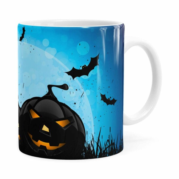 Caneca Halloween Dia Das Bruxas V05 Branca